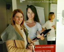 Mentee Dr. Nora Gottbrath beim Kick-off-Meeting 2018 von „Traumberuf Professorin“ an der Hochschule der Medien